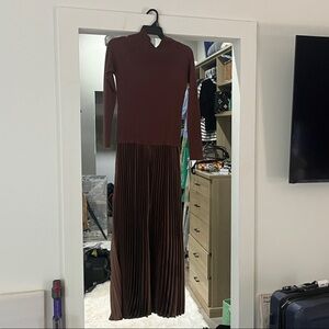 Petal & Pup Chocolate Long Sleeve Dress